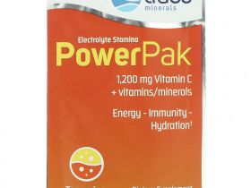 Trace Minerals ®, электролит для повышения выносливости, PowerPak, со вкусом мандарина, 30 пакетиков по 5 г (0,18 унции)