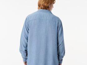 Мужская лёгкая рубашка Lacoste из экологического материала тенсель