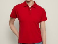 Поло приталенного силуэта с вышивкой