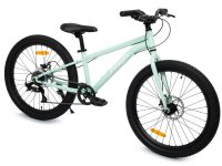 Подростковый велосипед Pifagor Level Up 24, год 2024, цвет Зеленый-Голубой