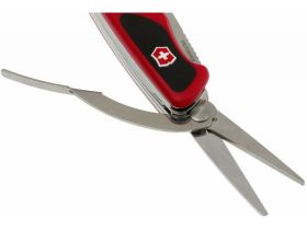 Многопредметный складной нож Victorinox RangerGrip 71 Gardener 0.9713.C, сталь X55CrMo14, рукоять нейлон, 130мм 7 функций красно-чёрный