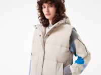 Женский утеплённый жилет Lacoste с вельветом