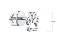 Пусеты из серебра э0612пс04200824