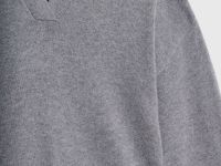 Джемпер поло из пряжи с ангорской шерстью, Серый