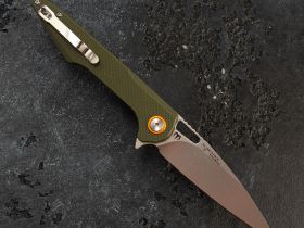 Складной нож Artisan Archaeo, сталь D2, рукоять G10, green