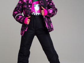 Куртка текстильная с полиуретановым покрытием для девочек