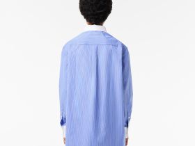 Женская рубашка Lacoste стандартного кроя с контрастным воротником