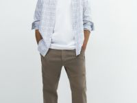 Джоггеры из эластичной ткани, Бежевый