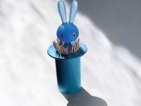 Alessi Футляр для зубочисток 7,5х14х7,5 см синий Magic Bunny Alessi