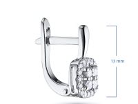 Серьги из белого золота э4712сг11174400