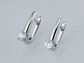 Серьги из белого золота э4712сг03220202