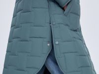 Утепленное стеганое полупальто