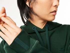Женская толстовка Lacoste свободного кроя с капюшоном