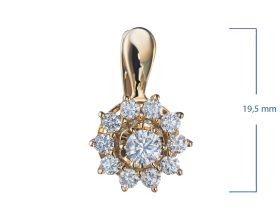 Серьги из желтого золота э0312сг04202940