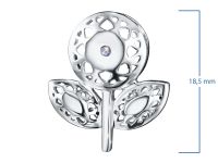 Классическая подвеска из серебра э0612пд04202937_white