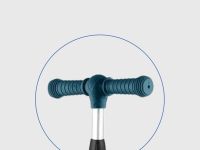 Самокат  Maxiscoo Baby Delux (с лыжами), цвет Голубой-Зеленый