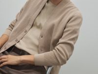 Кардиган из мягкой пряжи, Бежевый