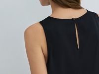 Сатиновый топ, Черный