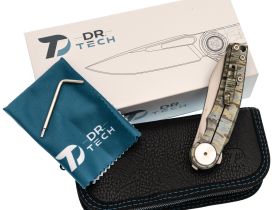 Складной нож Dr.Tech D9618C, сталь M390, рукоять титан, камуфляж
