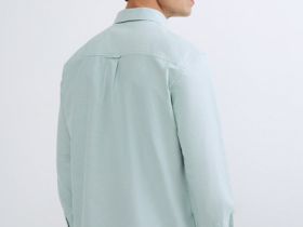 Рубашка из ткани оксфорд, Зеленый