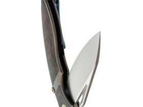 Нож складной RK1902 Rikeknife, сталь M390, рукоять титан/карбон, красный