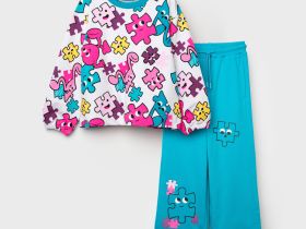 Комплект трикотажный для девочек: толстовка, брюки