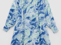 Платье свободного силуэта с принтом