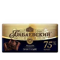 Шоколад Бабаевский элитный 75% какао, 90 гр.