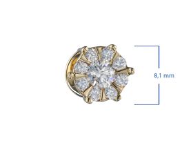 Пусеты из желтого золота э0312пс02210952