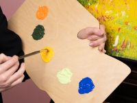 Палитра деревянная Малевичъ, профессиональная 27,5х46 см