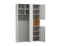 Распашной шкаф Висмар 3-153x240 Пепельный
