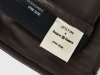 Перчатки из натуральной кожи O'STIN x Яндекс Книги, Коричневый