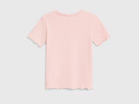 Футболка в рубчик для девочек, Розовый