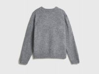 Вязаный джемпер для девочек, Серый