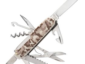 Нож перочинный Victorinox Huntsman Comouflage, сталь X55CrMo14, рукоять Cellidor® камуфляж, 15 функций, 91мм