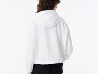 Женская укороченная куртка Lacoste на молнии с капюшоном