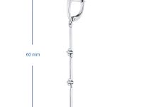 Серьги из белого золота с бриллиантами э4701сг10155600