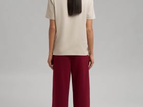 Футболка прямого кроя из джерси