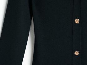 Вязаное облегающее платье, Черный