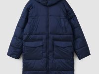 Пальто утепленное прямого силуэта