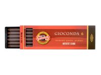 Набор стержней для цангового карандаша Koh-I-Noor "GIOCONDA" 6 шт 5,6 мм, сепия темная