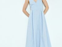 Сарафан из хлопка, Голубой