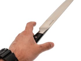 Набор кухонных ножей Okroshka Tartar в подставке, 5 ножей + ножницы, сталь 5cr15mov, рукоять сталь/пластик