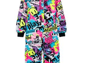 Комбинезон текстильный с полиуретановым покрытием для девочек