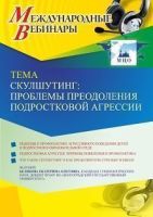 Международный вебинар «Скулшутинг: проблемы преодоления подростковой агрессии»