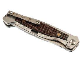 Складной нож Reptilian Руна-03, сталь D2, рукоять карбон