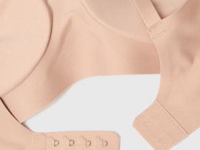 Бесшовный бюстгальтер с формованными чашками, Бежевый