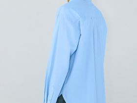 Рубашка из хлопка, Голубой