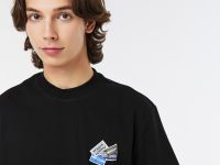 Мужская футболка Lacoste из плотного хлопка