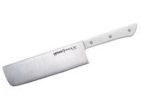 Набор из 5-ти кухонных ножей (овощной, универсальный, накири, шеф, сантону), Samura "Harakiri" (SHR-0250W) White, сталь AUS-8, рукоять ABS-пластик